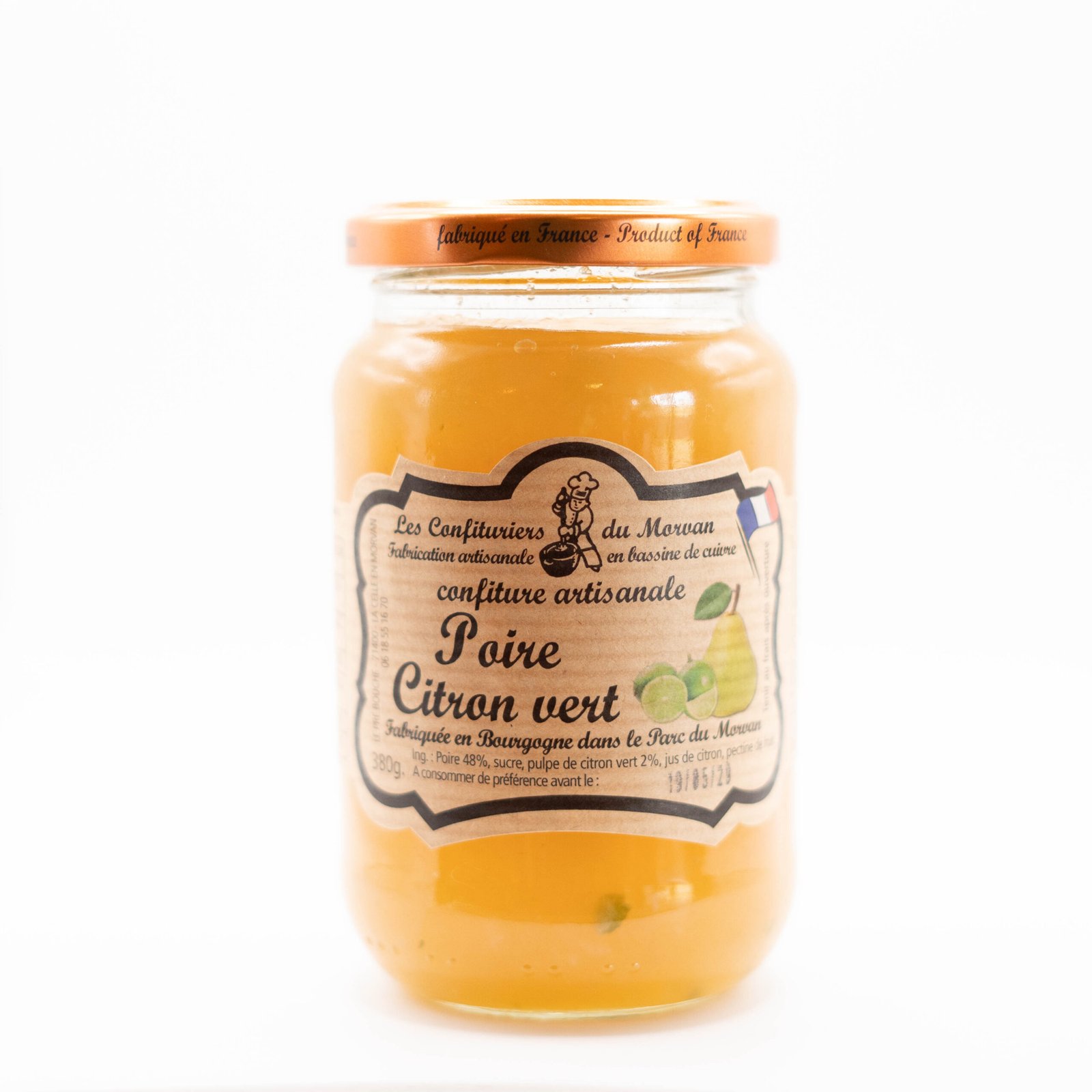 Confiture Poire Citron vert