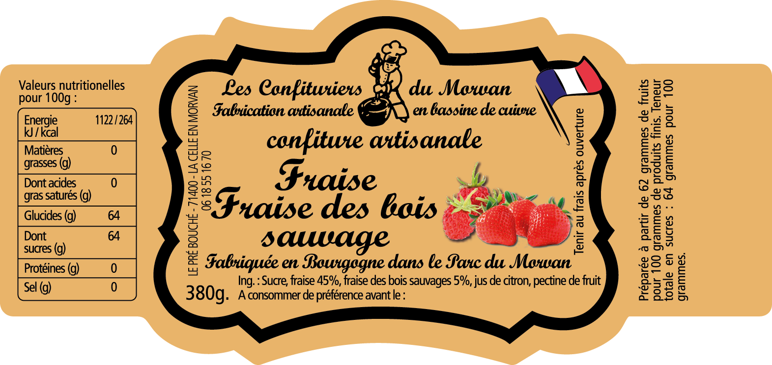 Confiture Fraise - Fraise des Bois sauvages – Image 2